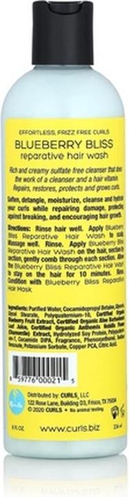 Produktbild Curls Blueberry Bliss Reparative Hair Wash (Flüssiges Shampoo)