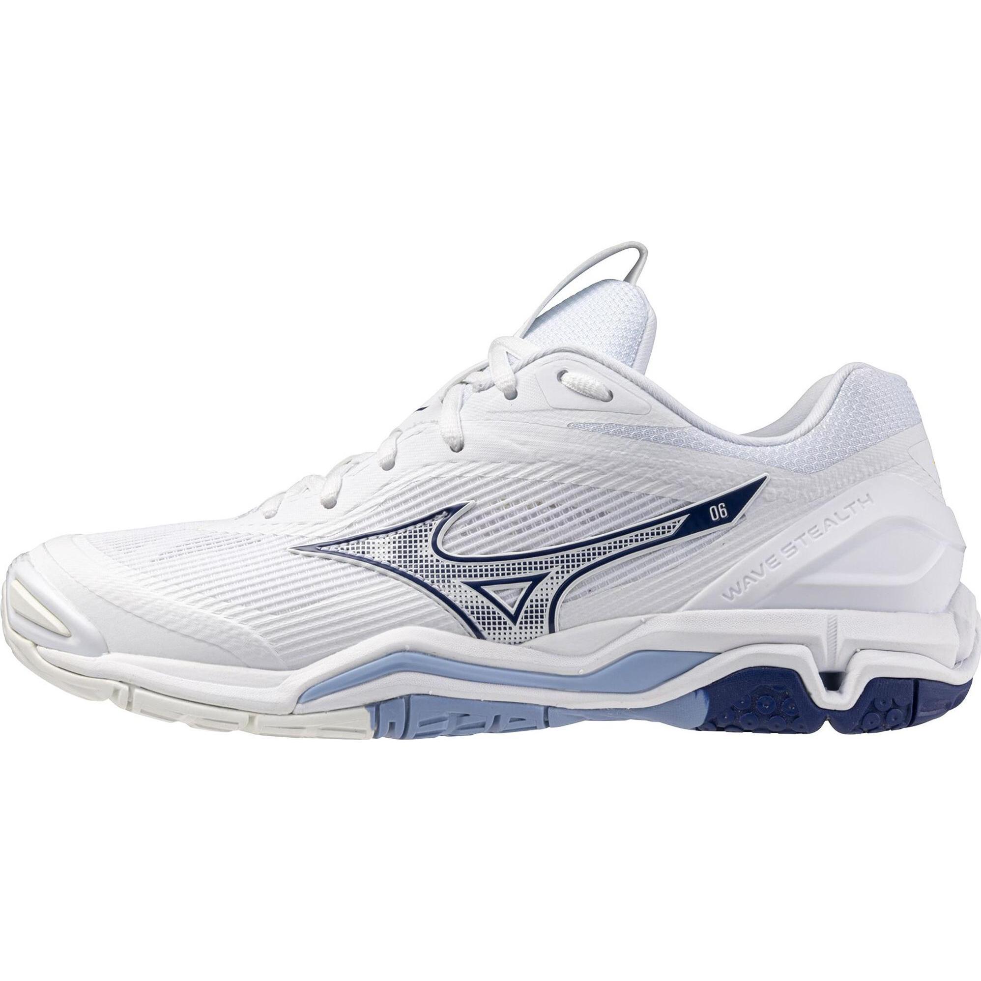 Mizuno, Unisex, Hallenschuhe, Wave Stealth 6 (42), Weiss