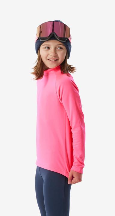 Produktbild Wedze Skiunterwäsche Funktionsshirt Kinder hoher Kragen - BL 500 neonrosa (104)