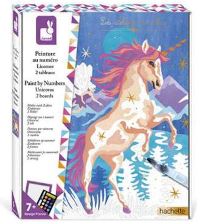 Actual product image Janod Painting by numbers unicorn