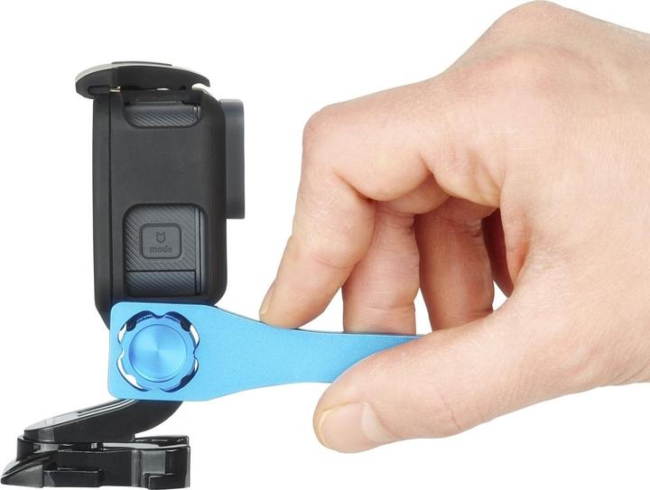Produktbild mantona GoPro Schraubenset + Schlüssel Alu blau (GoPro HERO8 Black)