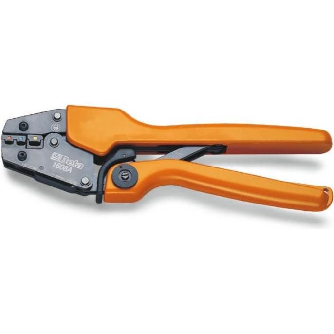 BETA, Pinza, 016080005 1608A Industrie-Crimpzange für isolierte Kabelschuhe