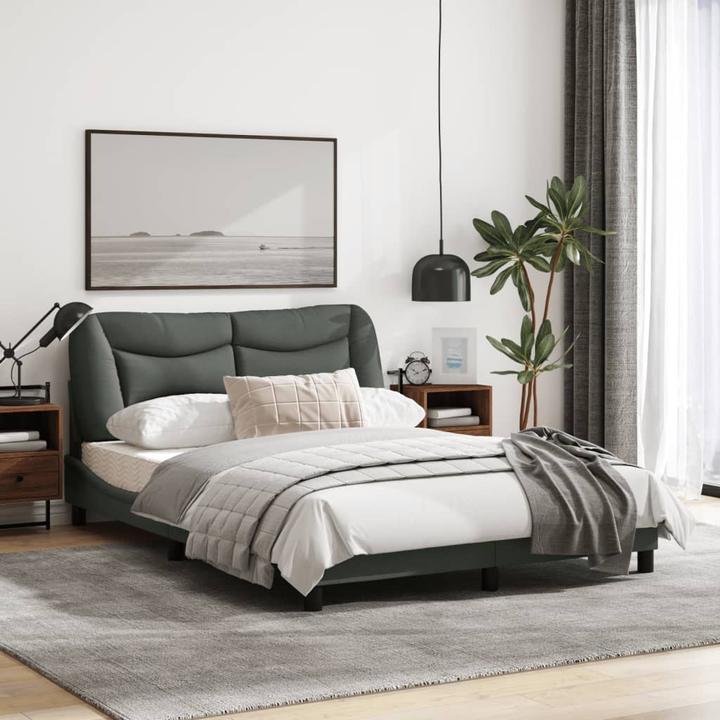 Produktbild vidaXL Bettgestell mit Kopfteil Stoff (140 x 190 cm)