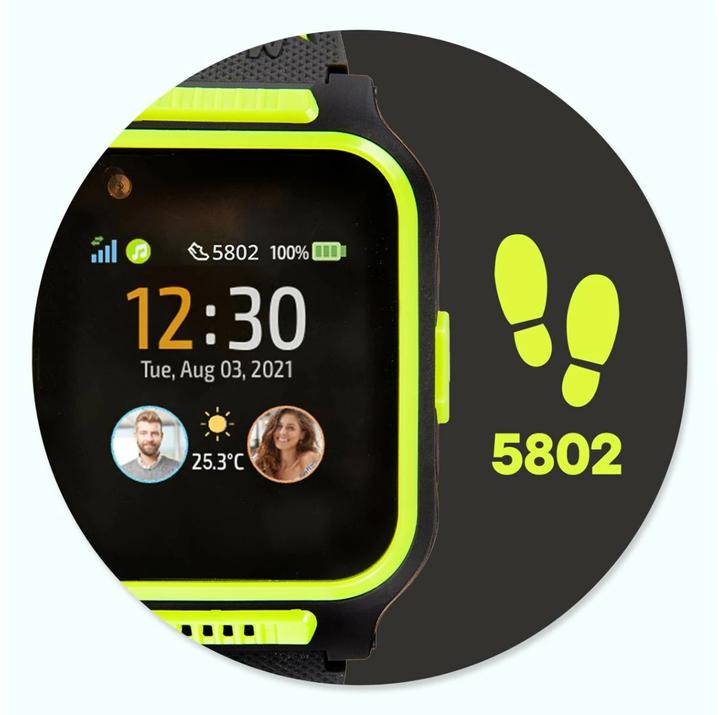Image du produit Shelly Smartwatch 4 Noir/Vert (41 mm, 4G)