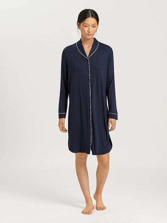 Produktbild Hanro Natural Comfort Nachthemd - 100 cm lang - Langarm (M)