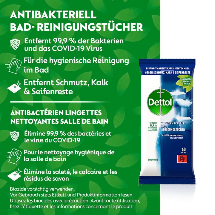 Produktbild Dettol Badreinigungstücher