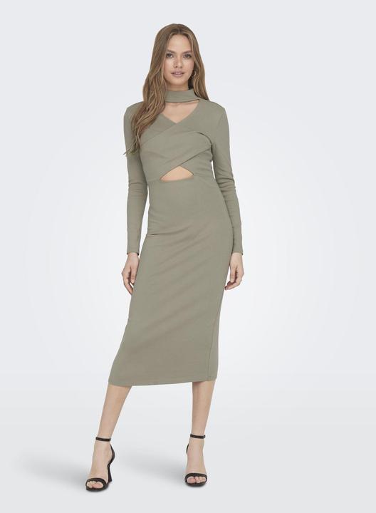 Actual product image Only Plain dress with long sleeves (S)