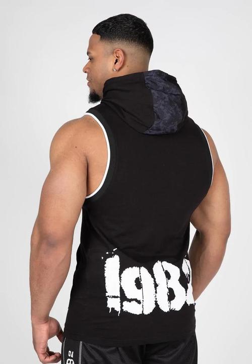 Immagine prodotto Gorilla Wear Canotta Loretto con cappuccio - Nero (XL)