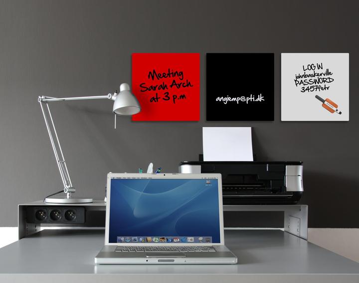 Actual product image Bi-Office magnetic glass board (38 x 38 cm)