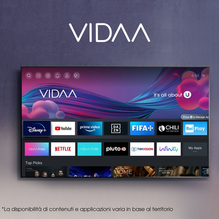 Actual product image Hisense TV 40A4K (40", LED, Full HD, 2022)