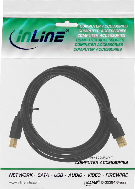 Actual product image InLine USB A – USB B (1 m, USB 2.0)