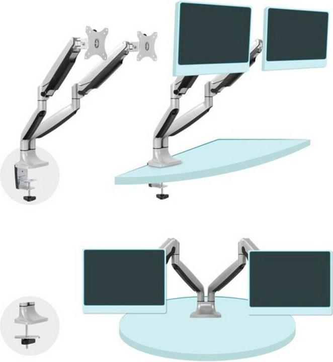 Produktbild Tooq Technology SOPORTE MESA MONITOR DB3132TNR-S 13-32" 2 PANTALLAS MAX 9KG POR BRAZO (Tisch, 32", 9 kg)