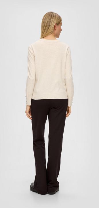 Produktbild s.Oliver Strickpullover Feinstrickpullover mit Zierknöpfen (46)