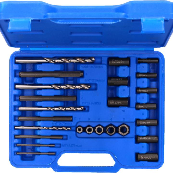 Actual product image Brilliant Tools Screw extractor / drill and guide kit, 25 pcs