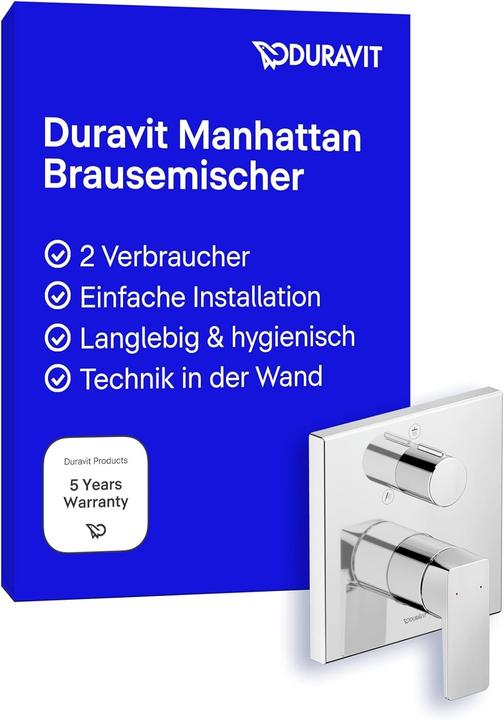Actual product image Duravit Manhattan single lever shower mixer concealed, consumer 2, MH4210012