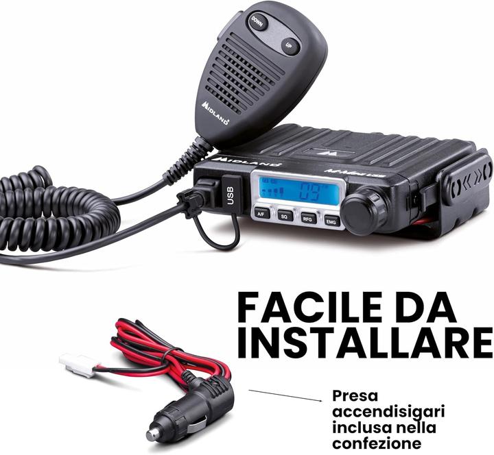 Produktbild Midland M Mini USB AM FM 27mc radio (4 km)