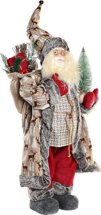 Actual product image DKD Home Decor Decoration Red Grey PVC Wood Reindeer 45 x 34 x 83 cm