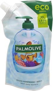 Actual product image Palmolive Eco Refill Liquid Soap Aquarium 500ml - Protects Against Bacteria - Vegan - 96% Natural In (Liquid soap, 500 ml)