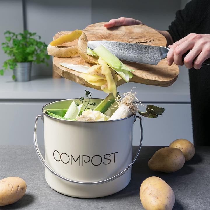 Produktbild Navaris Komposteimer mit Kohlefilter (3 l)