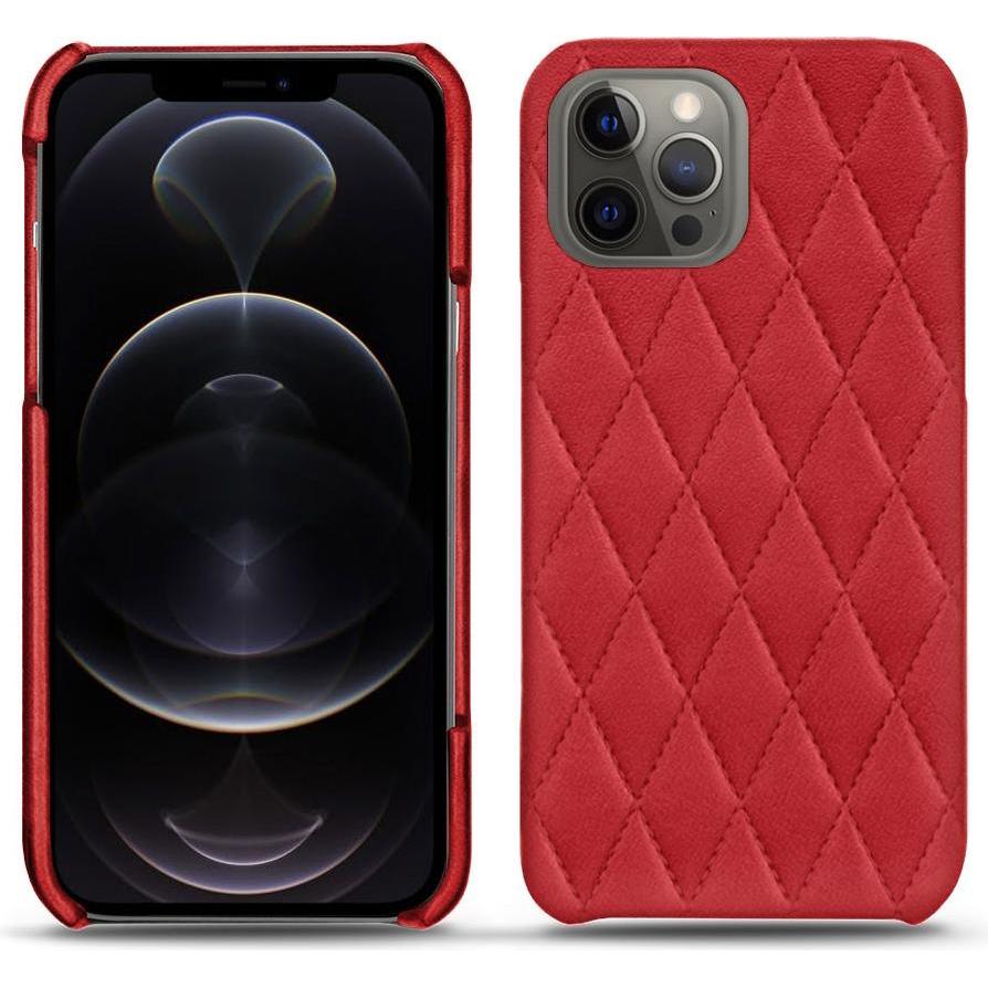 Noreve Lederschutzhülle (Apple iPhone 12 Pro Max), Smartphone Hülle, Rot