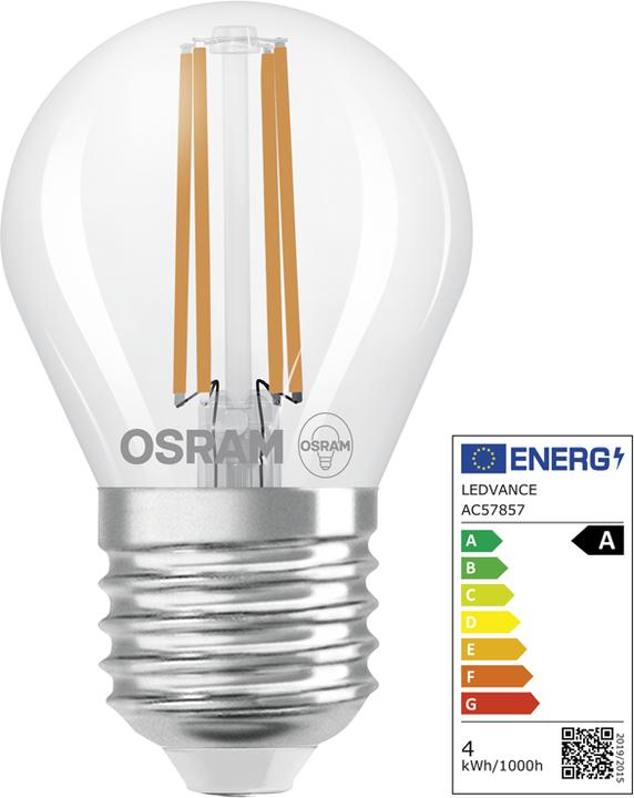 Image du produit Steffen Osram LED Classic P E14 240V 3.8W 806lm WW (E27, 806 lm, 6 x)
