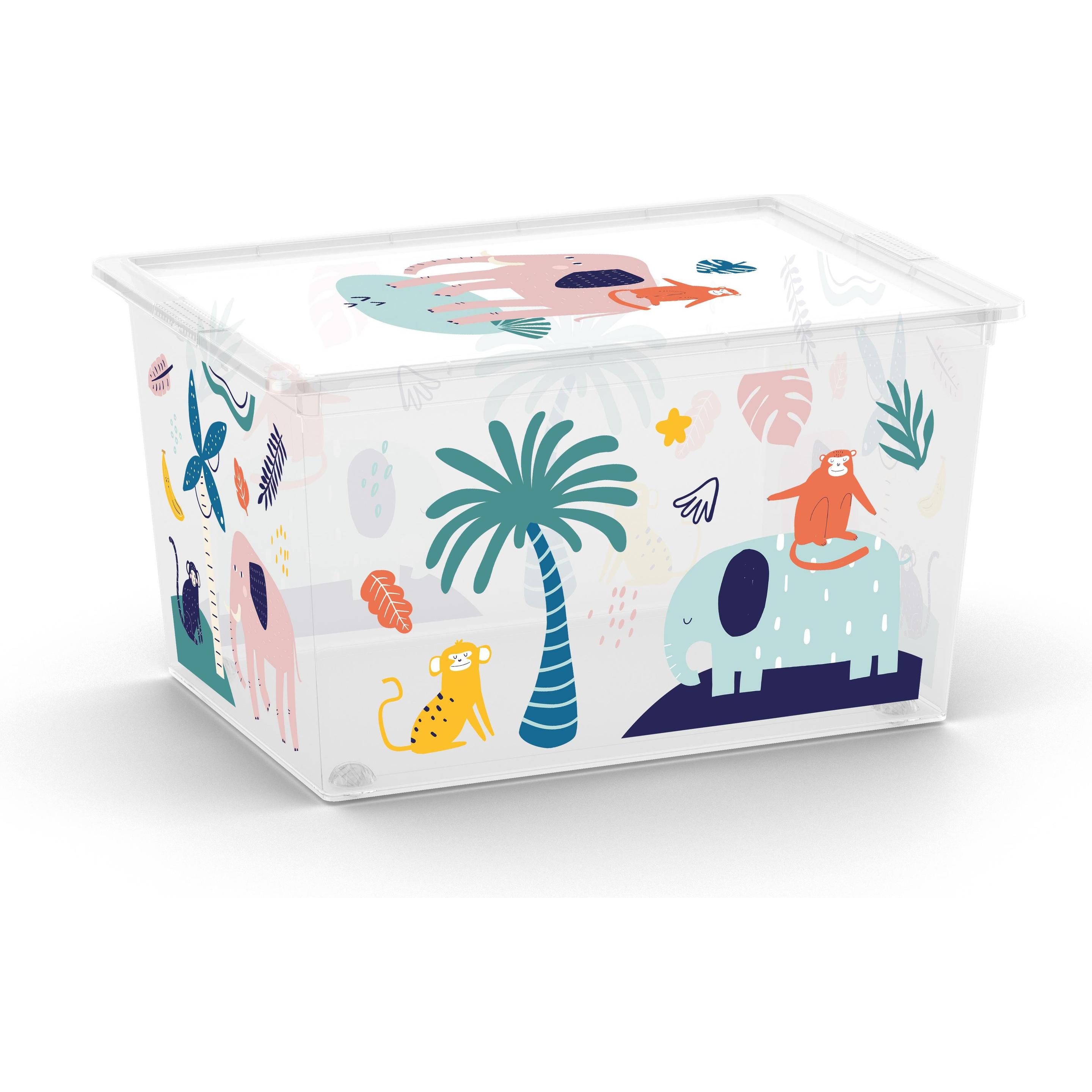 Keter, Box portaoggetti, Platzsparender Box-Stil mit Rädern (38.50 cm, 1.26 l)