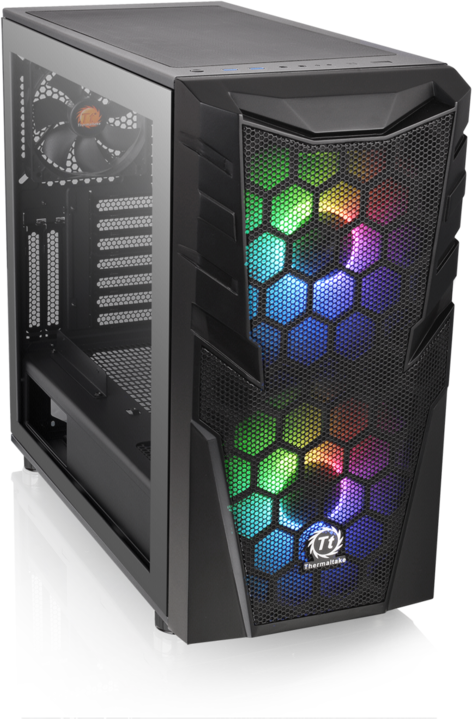 Actual product image Thermaltake Case Commander C32 TG ARGB Black (ATX, Mini-ITX, mATX)