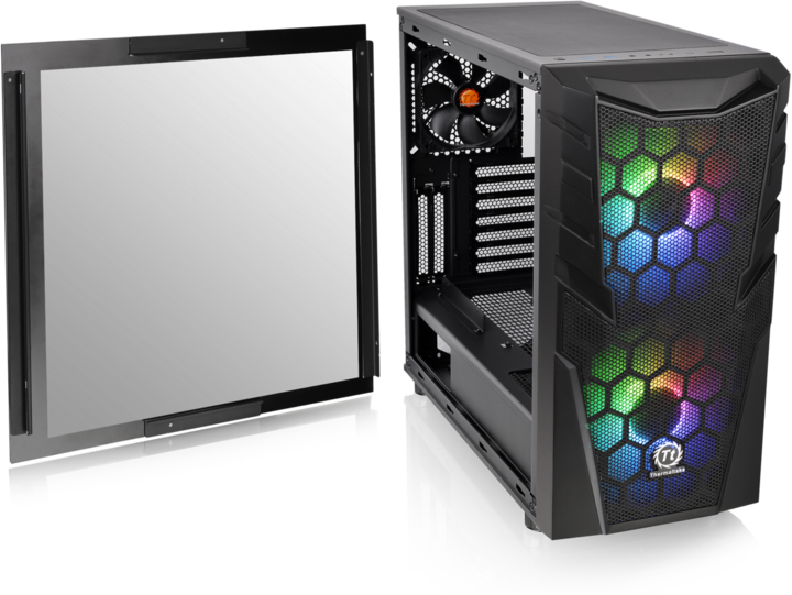 Actual product image Thermaltake Case Commander C32 TG ARGB Black (ATX, Mini-ITX, mATX)