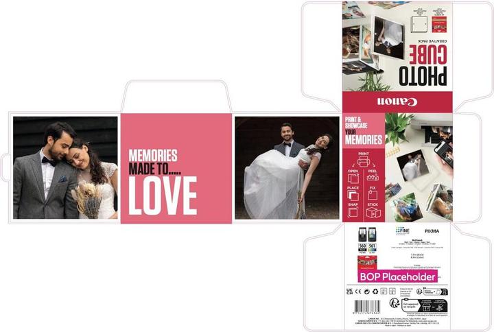 Immagine prodotto Canon Carta creativa Photo Cube 5x5 rosa (13 x 13 cm, 130 x 130 mm, 5x5", 40 pz.)