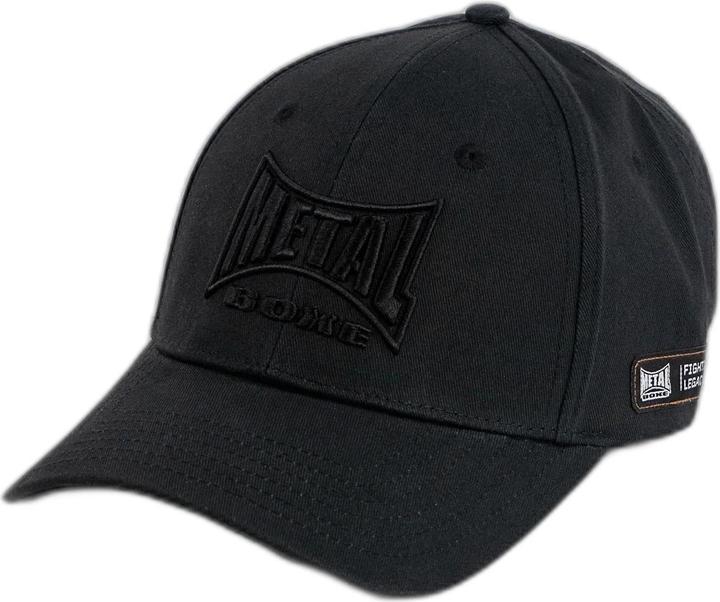 Actual product image Metal Boxe Baseball cap with embroidered logo (One size)