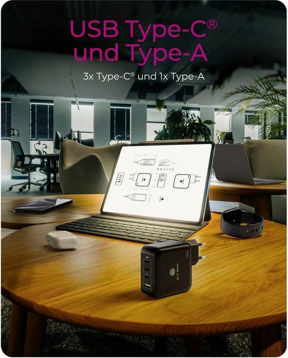Produktbild Icy Box IB-PS1040-PD (100 W, 4 Ports)