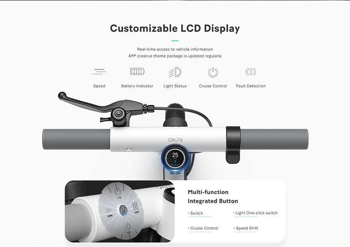 Image du produit Okai ES20 NEON (20 km/h, 40 km, 300 W)