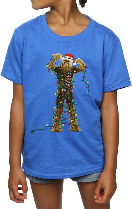 Produktbild Star Wars Chewbacca Christmas Lights TShirt Mädchen (116)