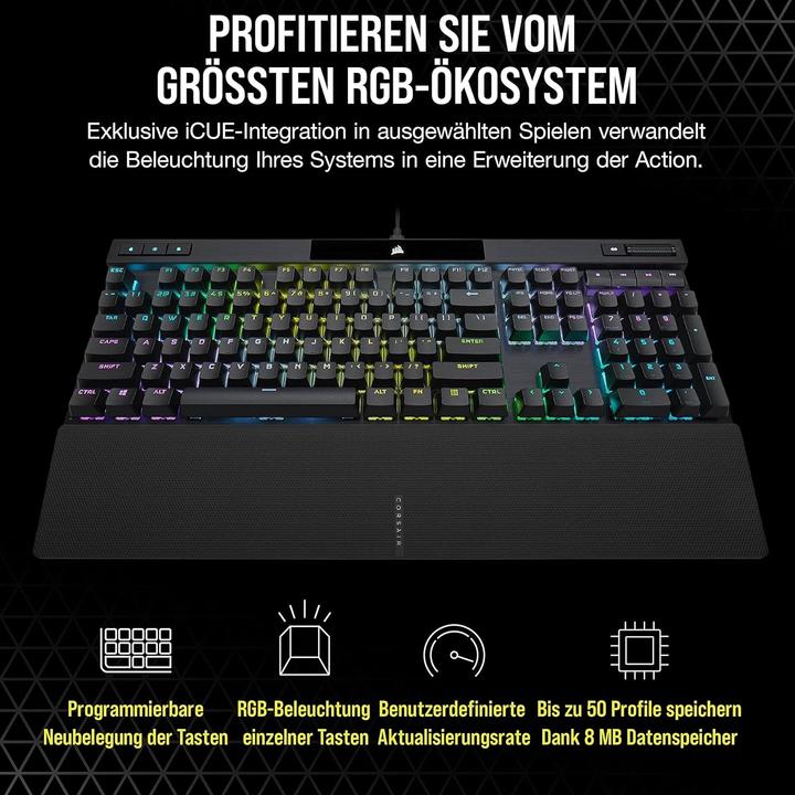 Produktbild Corsair K70 RGB Pro (DE, Kabelgebunden)