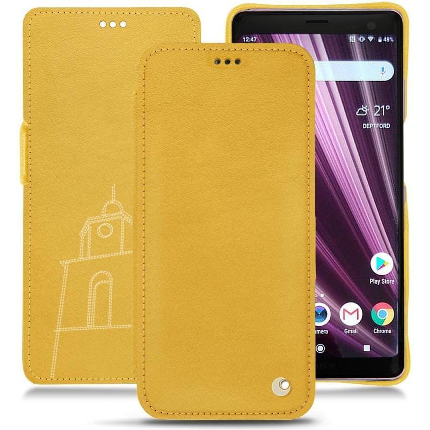 Thumbnail - Noreve Lederschutzhülle horizontal (Sony Xperia XZ3), Smartphone Hülle, Orange