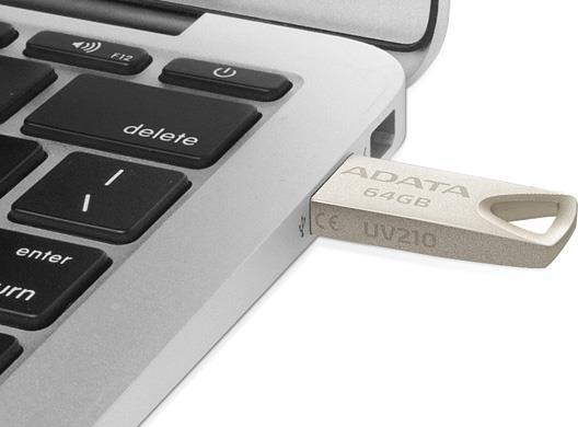 Actual product image Adata UV210 USB Flash Drive (64 GB, USB-A)