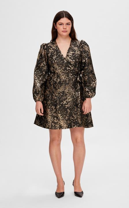 Produktbild Selected Femme Metallic Jacquard Minikleid (38)