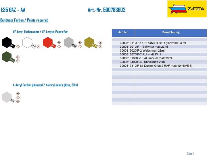 Produktbild Tamiya 1:35 GAZ - AA