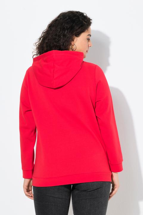 Produktbild Ulla Popken Hoodie, Zierschnürung, Kapuze, Langarm (50, 52)