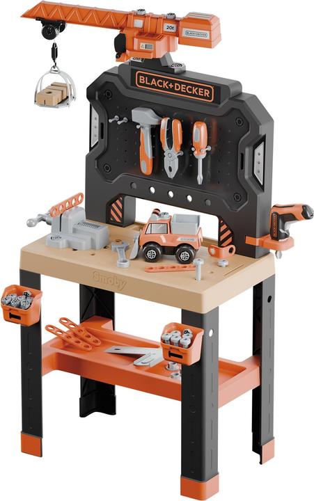Smoby Black+Decker Werkbank mit Kran