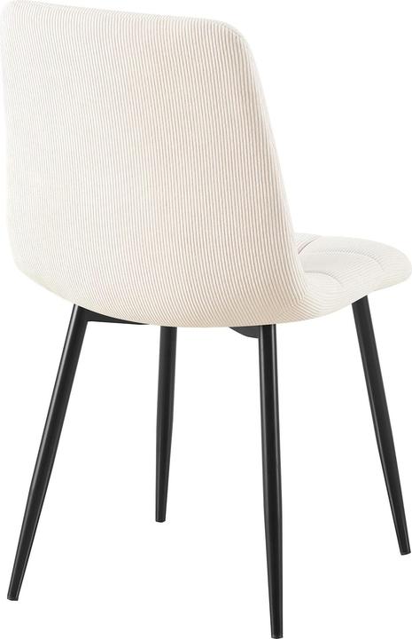 Actual product image CLP 4er Set Esszimmerstuhl Tilde gepolstert mit Rückenlehne bis 150 kg belastbar