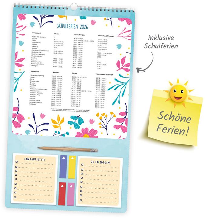 Produktbild Trötsch Verlag GmbH & Co. KG Der grosse Familienplaner 2026 (27 x 45 cm)