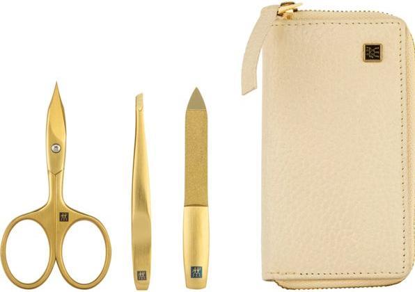 Actual product image Zwilling Manicure Set 3 Pieces with Genuine Leather Case