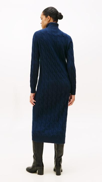 Produktbild Tommy Hilfiger Soft Wool Cable Roll-Nk Ls Dress (L)