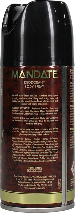 Produktbild Mandate Body Spray 150ml (Spray, 150 ml)