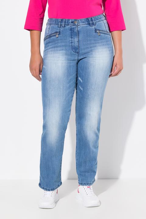 Immagine prodotto Ulla Popken Jeans modello Mony con gamba conica, tessuto elasticizzato e stile vintage (42)