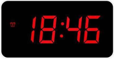 LoWell JE5112B digital alarm clock Black, White