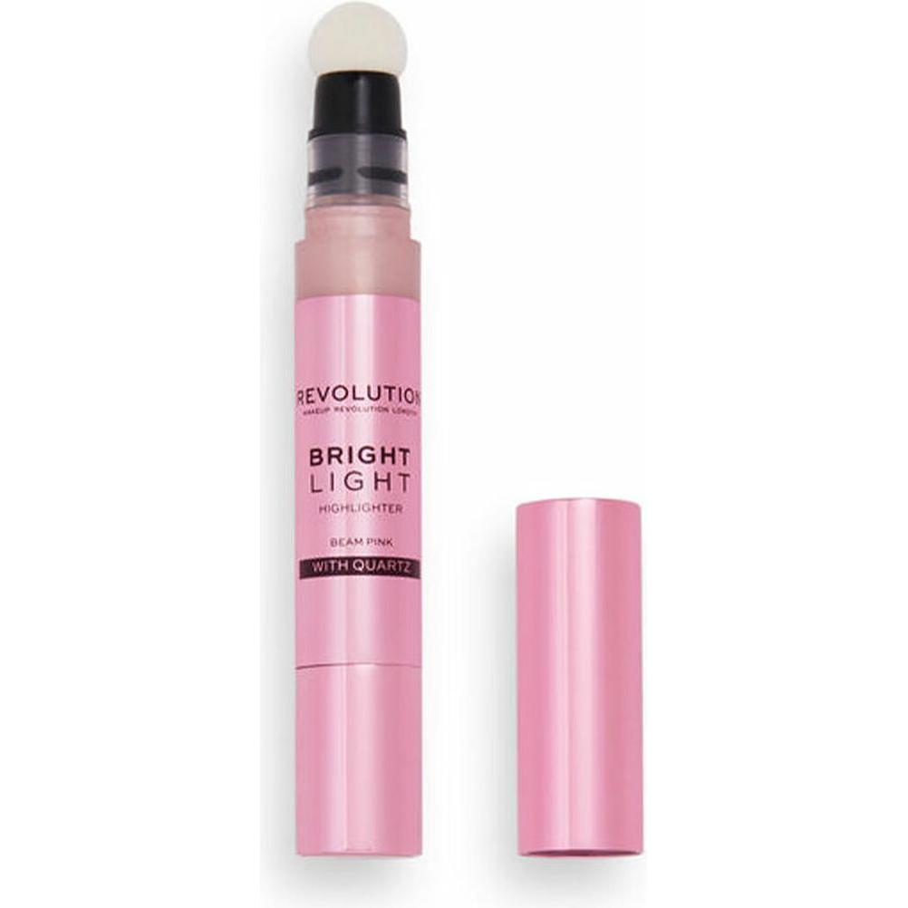 Makeup Revolution, Highlighter + Bronzer, Bright Light Highlighter (Beam Pink, Highlighter)