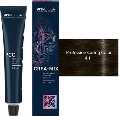 Produktbild Indola Color - Cool & Neutral Permanent Color Creme 4.1 Mittelbraun Asch (4.1 mittelbraun asch)