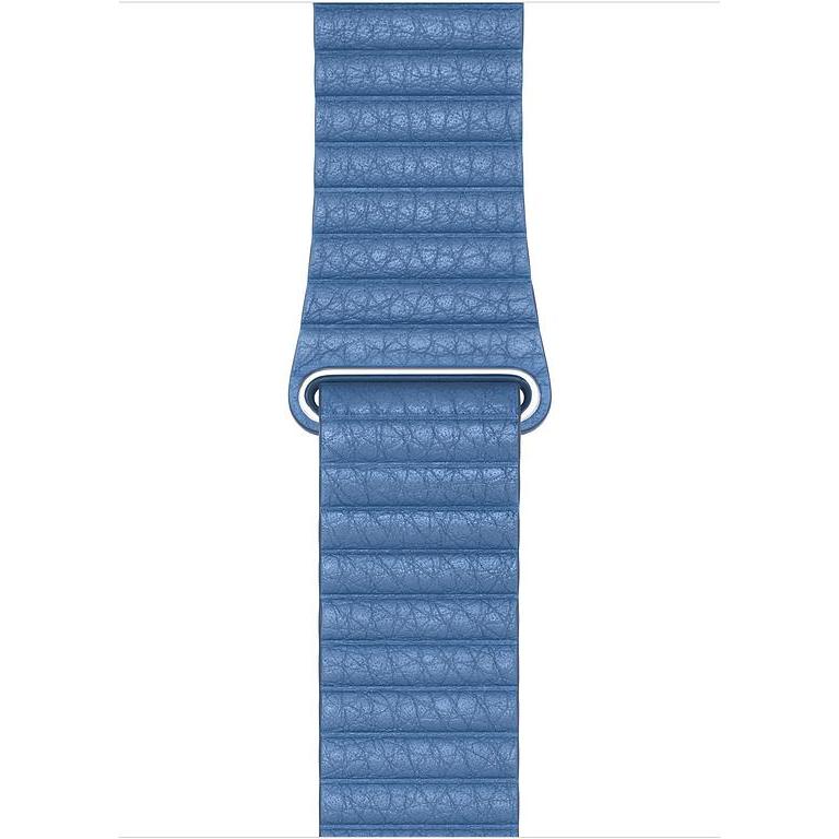 Apple Lederarmband (44 mm, Leder), Uhrenarmband, Blau